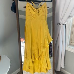 Yellow layered dress